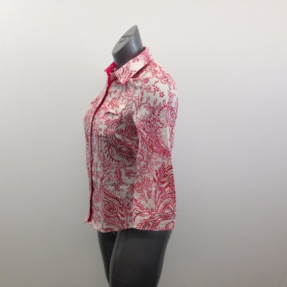 Jones New York   Paisley Print Top Women's Shirt - Picture 7 of 7